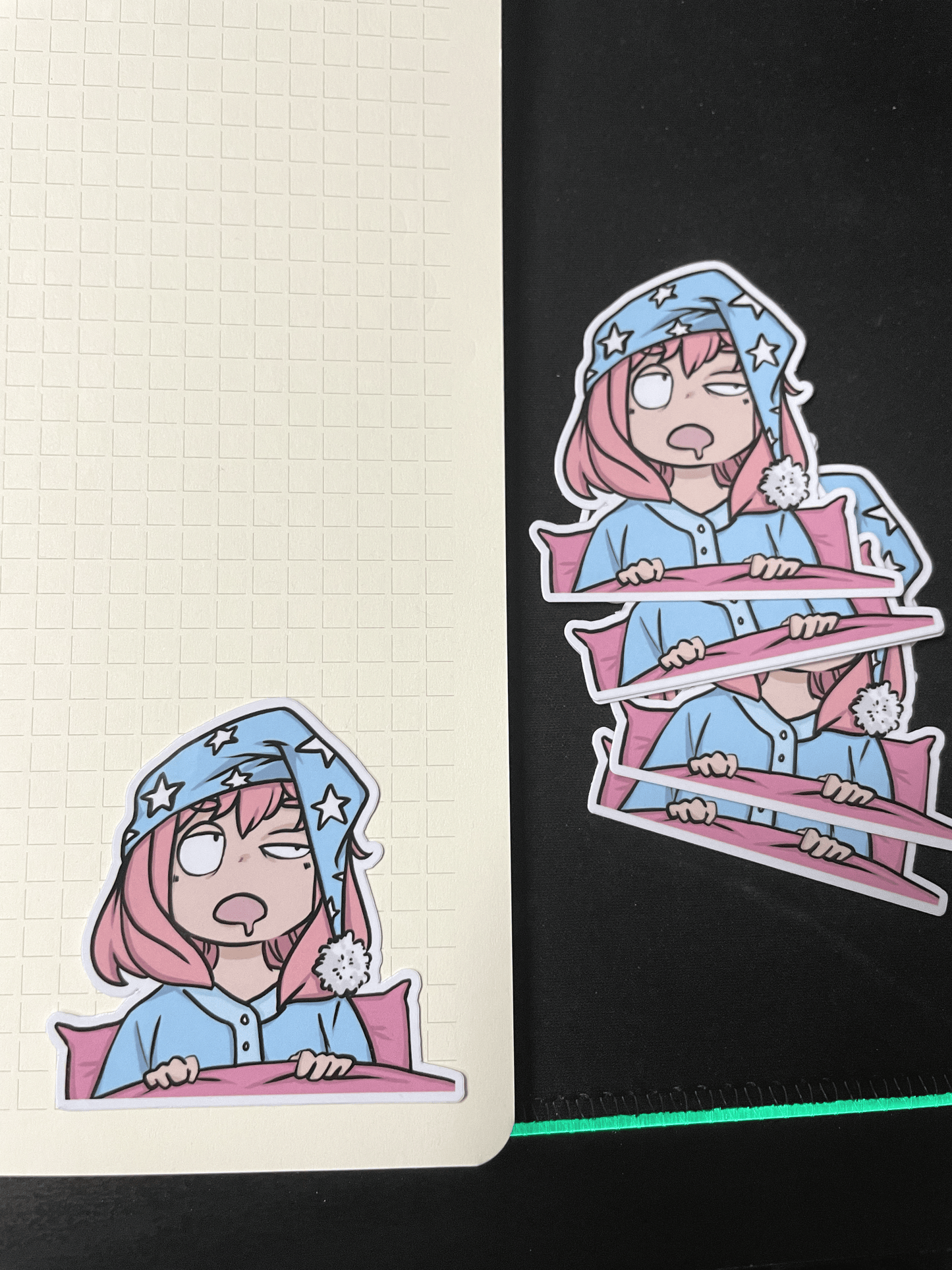 Sleepy Anya Forger – Waterproof Glossy Small Sticker (5.5 cm)