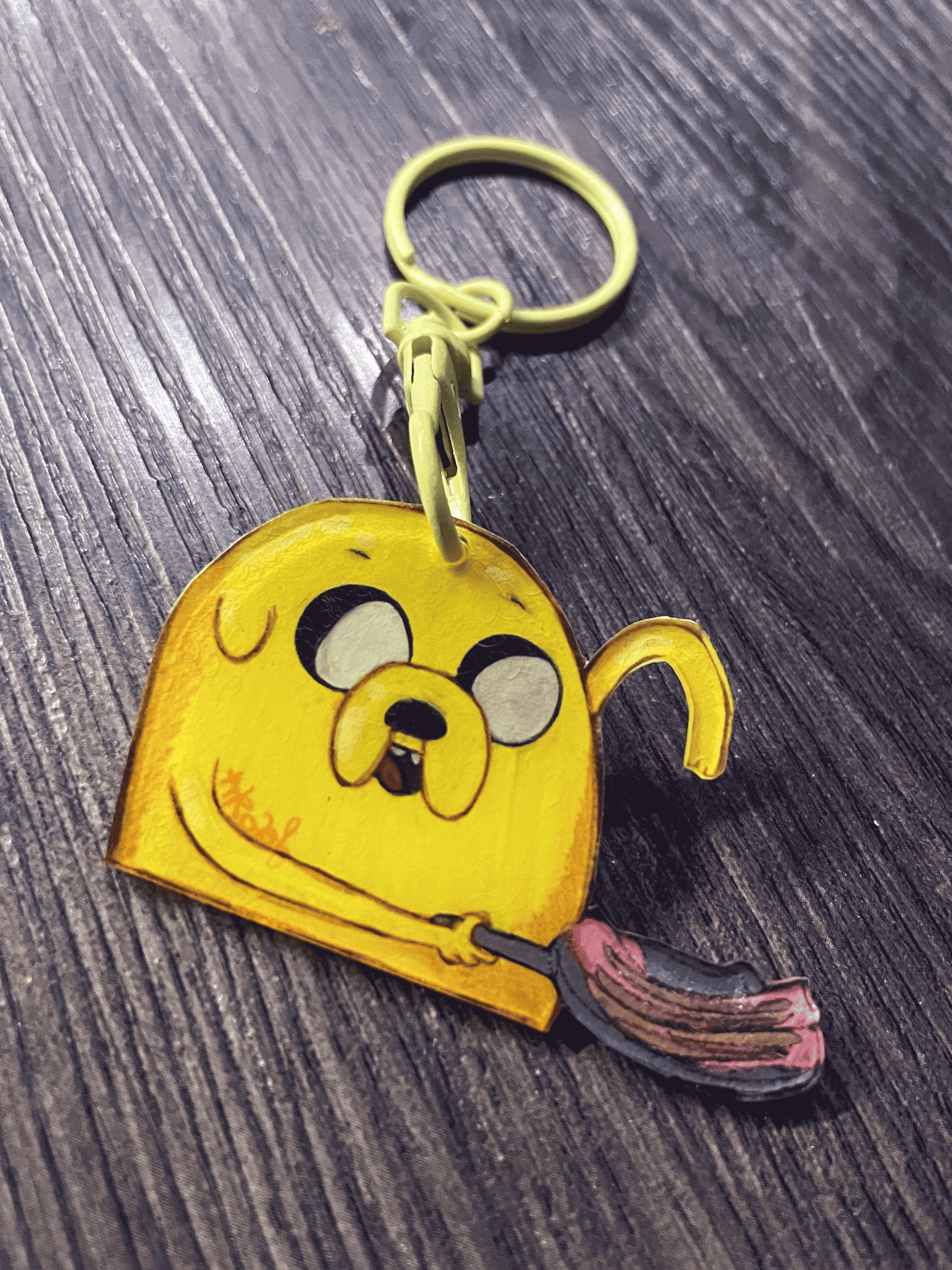 Jake The Dog Bacon Pancakes - Handmade Keychain