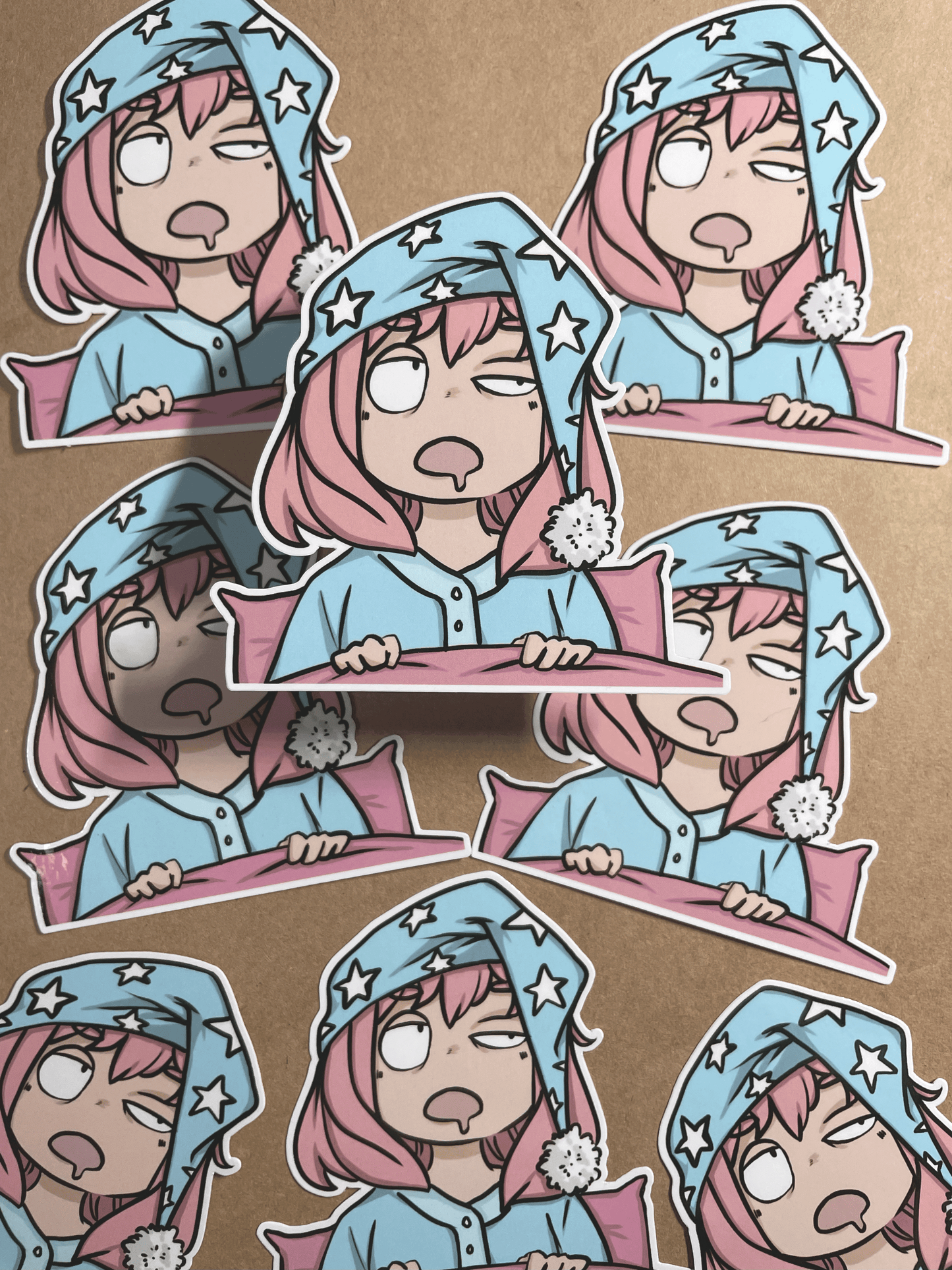 Sleepy Anya Forger – Waterproof Glossy Large Sticker (8.5 cm)