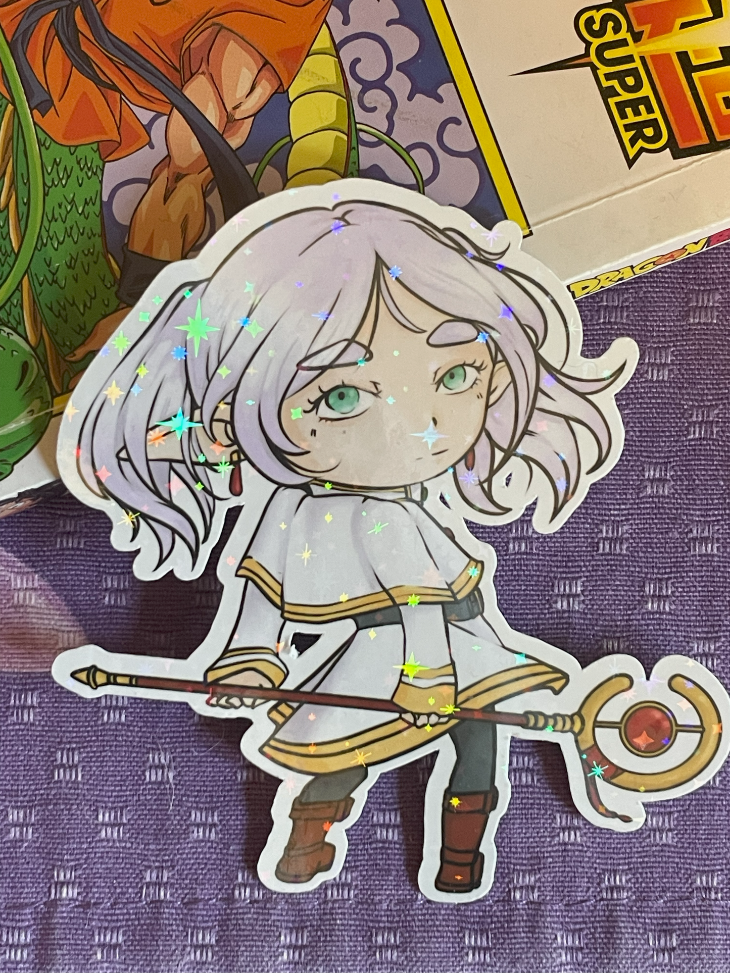 Frieren Chibi - Holographic Sticker