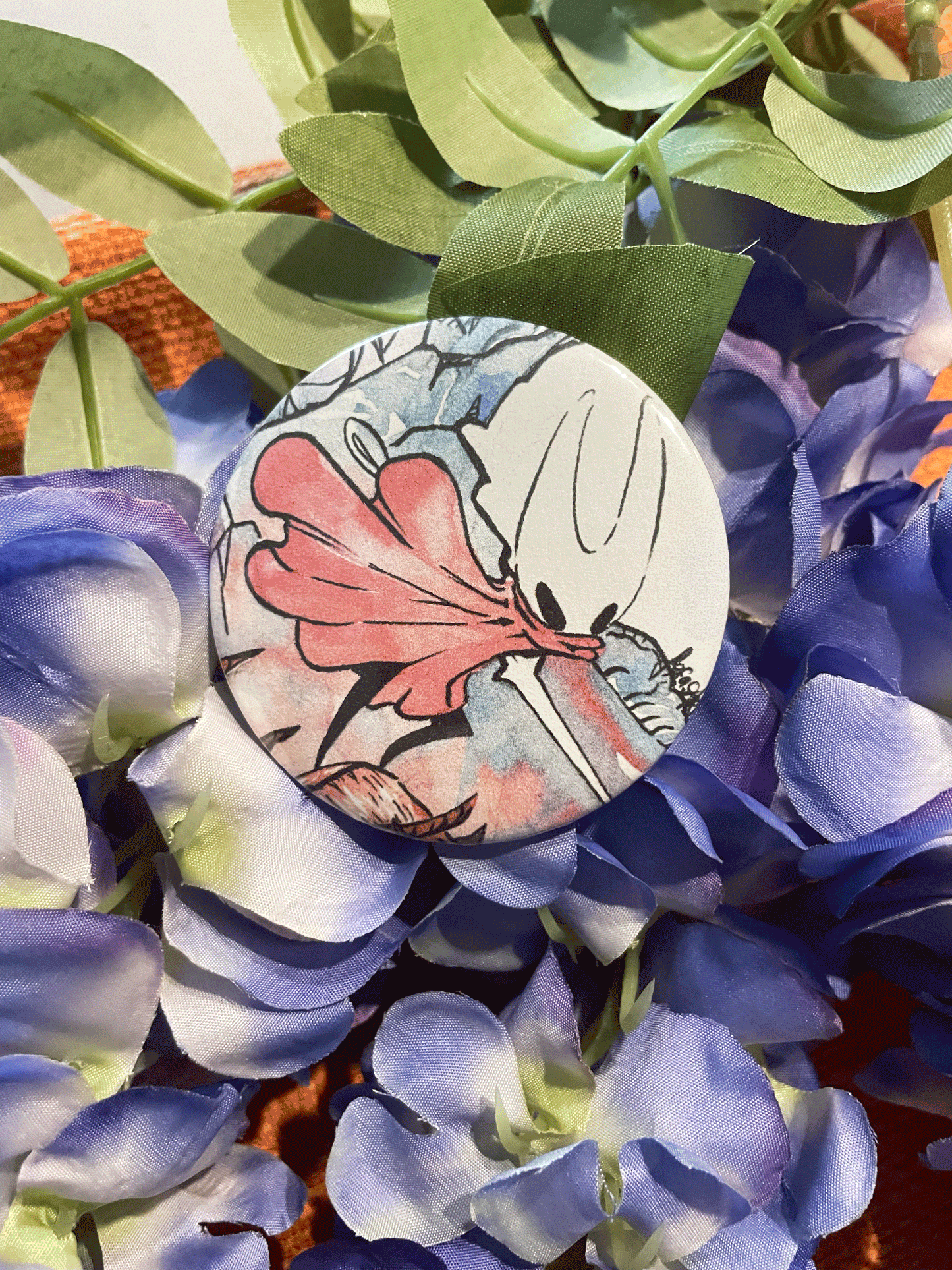 Hornet Silksong Large Button Pin – 58mm