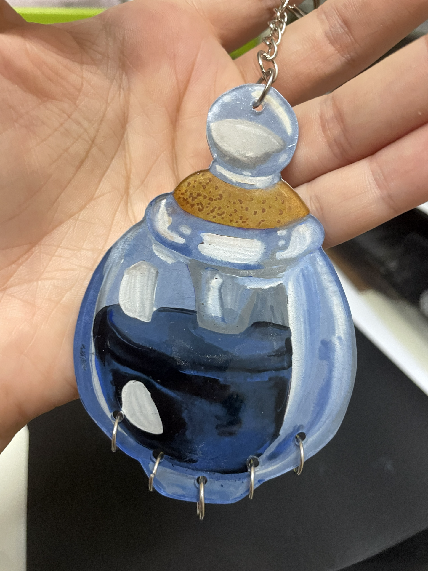 Magical Ink Bottle from Witch Hat Atelier - handmade KEYCHAIN