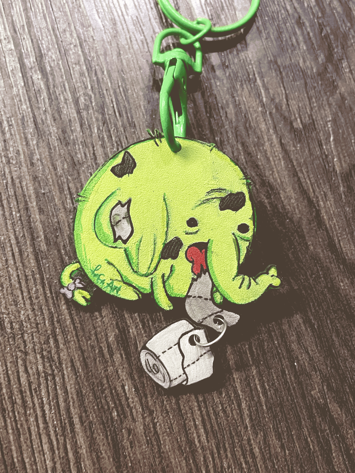 Tree Trunks Bad Girl - Handmade Keychain