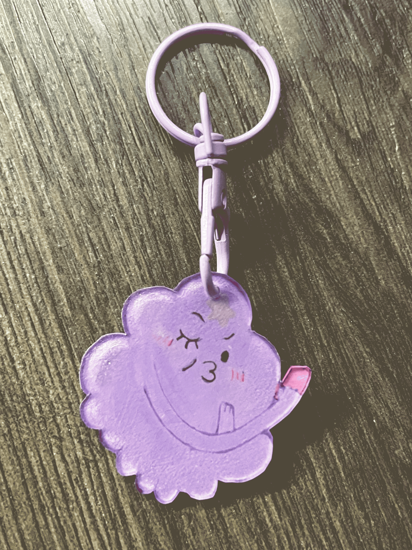 Lumpy Space Princess Selfie - Handmade Keychain