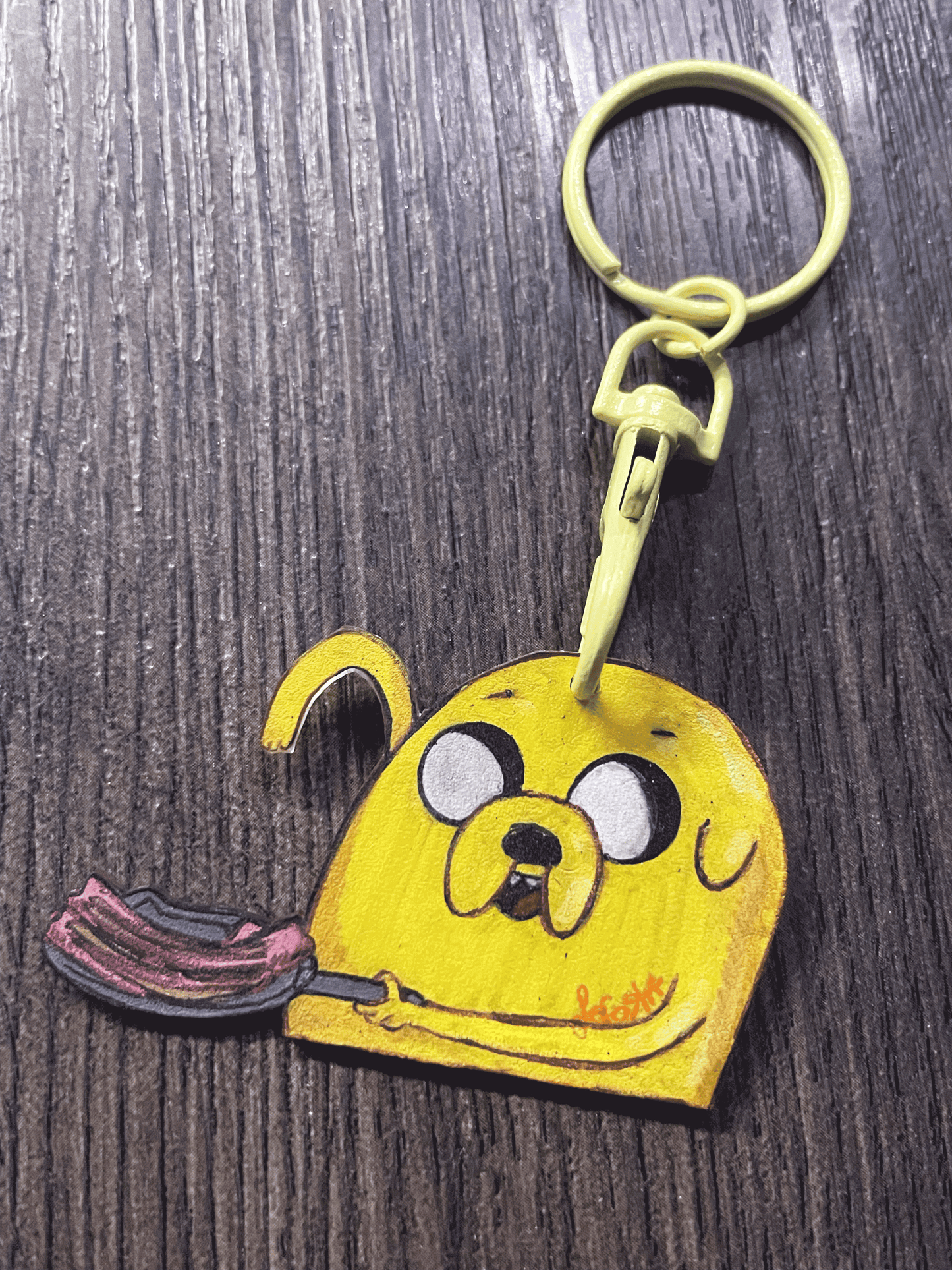 Jake The Dog Bacon Pancakes - Handmade Keychain