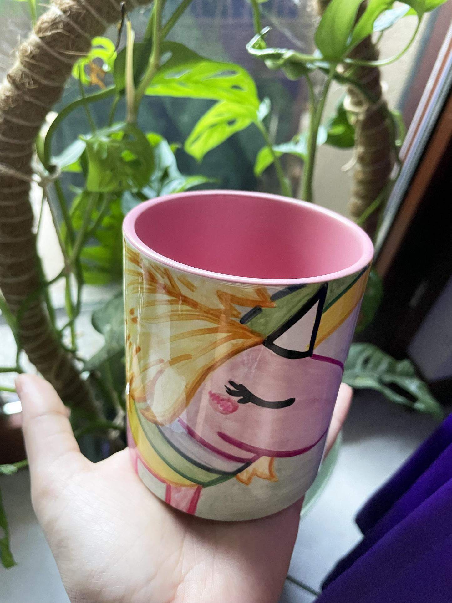 Pink Jake and Rainycorn MUG - Adventure Time