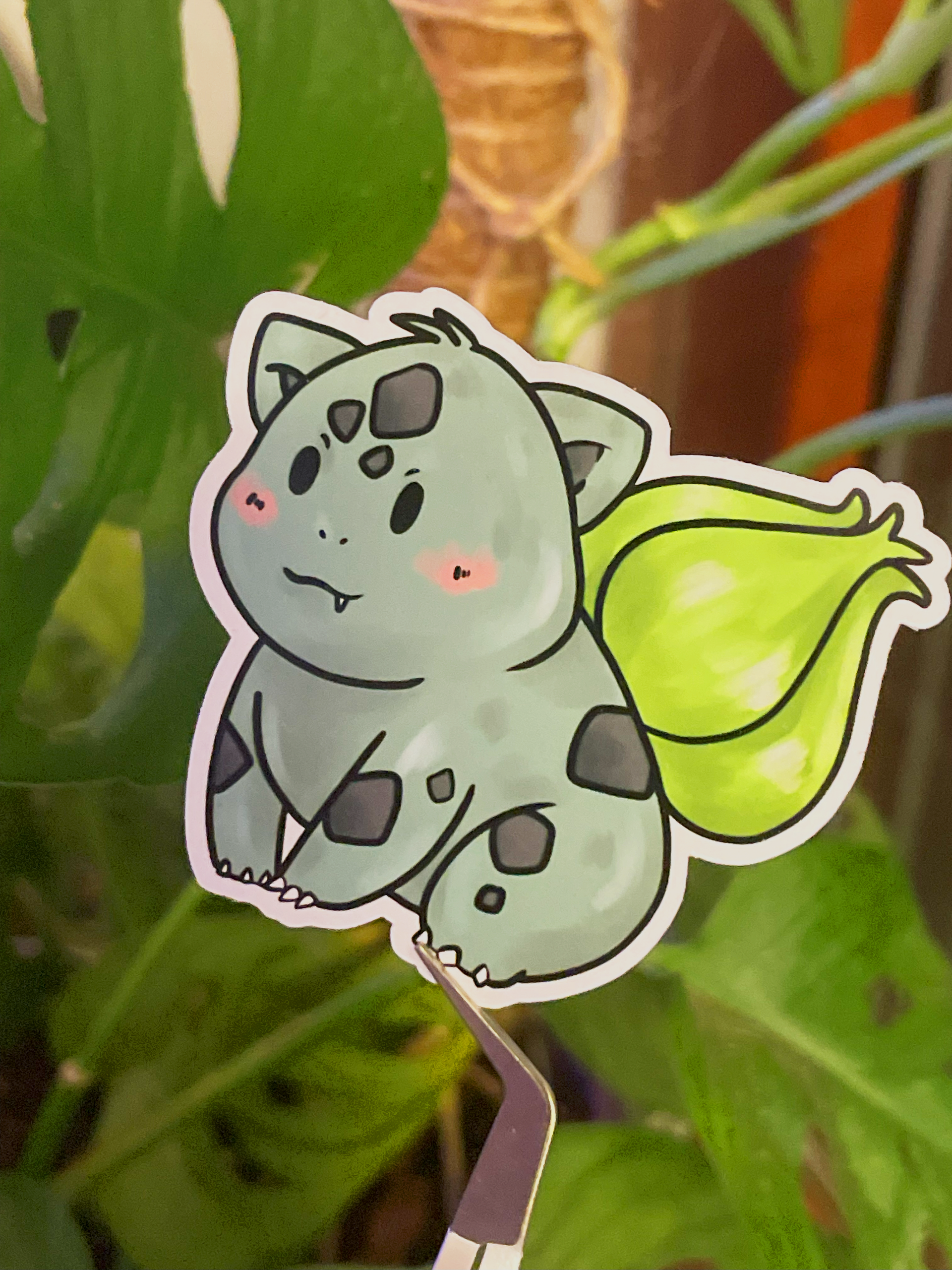 succulent bulbasaur art Bulbasaur Sticker – Fefa Art