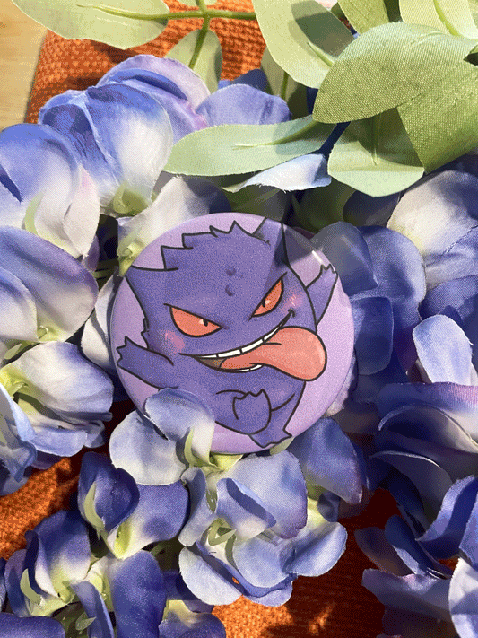 Gengar Large Button Pin – 58mm
