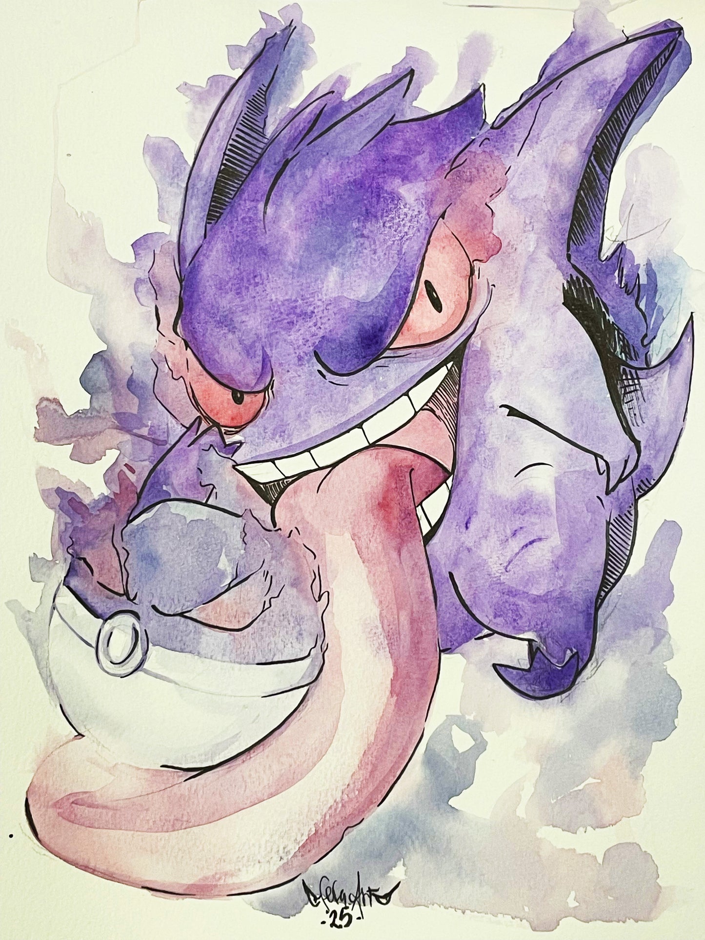 Commissioni ad acquerello formato A4 (210 × 297 mm)