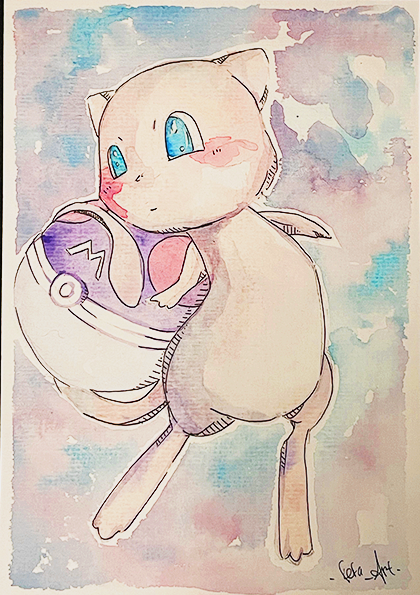 Commissioni ad acquerello formato A5  (148 × 210 mm)